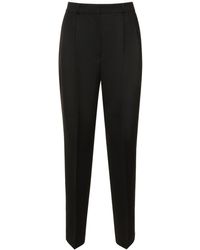 Totême - Double-Pleated Tailored Wool Blend Pants - Lyst