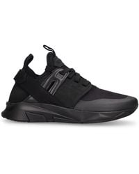 Tom Ford - Alcantara Tech & Leather Low Sneakers - Lyst