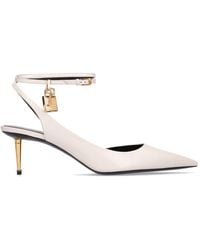Tom Ford - 55mm Padlock Leather Pumps - Lyst