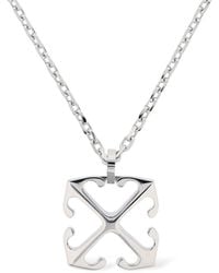 Off-White c/o Virgil Abloh - Arrow Brass Pendant Necklace - Lyst