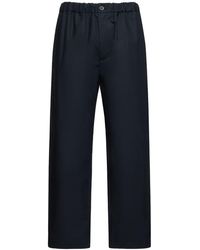 Jil Sander - Water Repellent Relaxed Fit Cotton Pants - Lyst