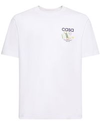 Casablancabrand - T-shirt en coton equipet sportif - Lyst