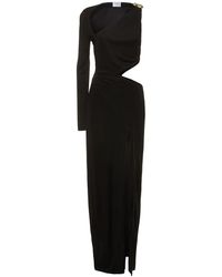 Galvan London - Cutout Jersey One Sleeve Long Dress - Lyst