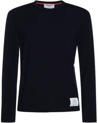 Thom Browne - Sweater Aus Wolle Mit 4 Streifen - Lyst