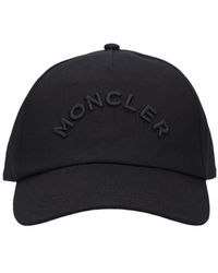Moncler - Embroidered logo cotton baseball cap - Lyst