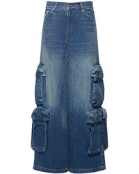 Amiri - Jeans de denim de algodón cintura alta - Lyst
