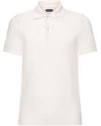Tom Ford - Toweling Cotton Blend Polo Shirt - Lyst