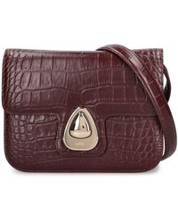 A.P.C. - Small Astra Croc Embossed Leather Bag - Lyst