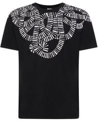Marcelo Burlon - T-shirt en jersey de coton snake wings - Lyst