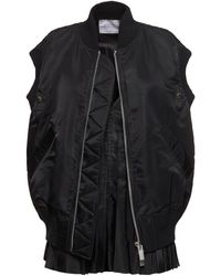 Sacai - Nylon Twill Vest - Lyst