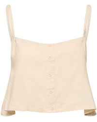 WeWoreWhat - Top in misto lino - Lyst