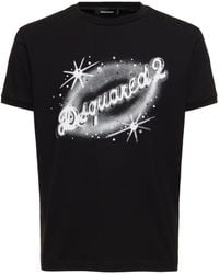 DSquared² - Camiseta de jersey de algodón con logo - Lyst