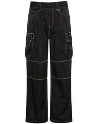 Marine Serre - Recycled Polyester Moiré Cargo Pants - Lyst