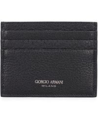 Giorgio Armani - Leather Card Holder - Lyst