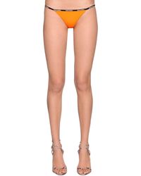 DSquared² Slip Aus Lycra Mit Logo - Orange