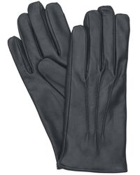 Mario Portolano Leather Gloves - Grey