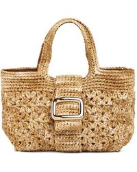 Roger Vivier - Grand Vivier Choc Crochet Top Handle Bag - Lyst