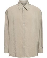 Lemaire - Twisted Silk Blend Shirt - Lyst