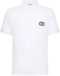 Valentino - Polo en coton à logo - Lyst
