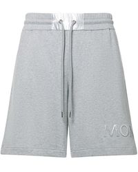 Moncler - Shorts Aus Baumwolljersey - Lyst