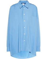 Bottega Veneta - Compact Cotton Blend Shirt - Lyst