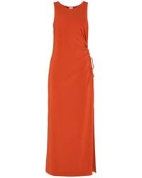 Max Mara - Midikleid Aus Viskosemischjersey "caro" - Lyst