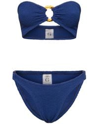 Hunza G - Gloria Bandeau Bikini Set - Lyst