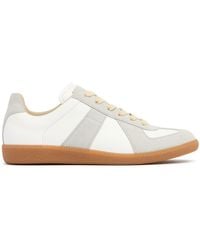 Maison Margiela - Sneakers Aus Leder Und Wildleder "replica" - Lyst