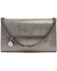 Stella McCartney - Donna Falabella Wallet On Chain Steel - Lyst