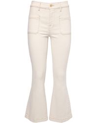 FRAME Le Bardot Crop Flared Jeans - Natural