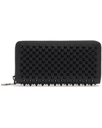 Christian Louboutin - Panettone Spiked Leather Zip Wallet - Lyst