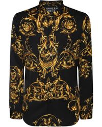 Versace Jeans Couture Baroque Print Viscose Shirt - Multicolour