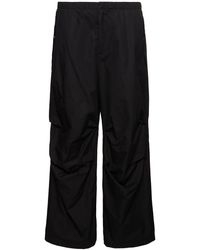 Jil Sander - Trousers 5 Washed Cotton Loose Pants - Lyst