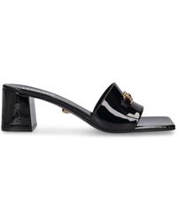 Versace - 55Mm Patent Leather Mules - Lyst