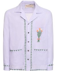BAZISZT - Flower Cotton Shirt - Lyst