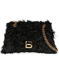 Balenciaga - Small Crush Faux Leather Shoulder Bag - Lyst