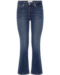 Calvin Klein Jeans Cropped Vita Media - Blu