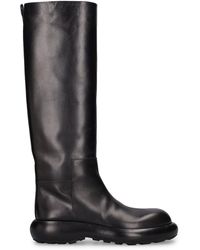 Jil Sander - 25Mm Leather Tall Boots - Lyst