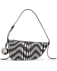 Burberry - Mini Schultertasche Aus Canvas "shield Sling" - Lyst