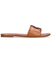Tory Burch - 10Mm Ines Leather Flat Slides - Lyst