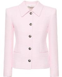 Alessandra Rich - Sequined Tweed Single Breasted Jacket - Lyst
