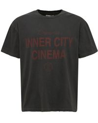 Honor The Gift Cinema Printed Cotton T-shirt - Black