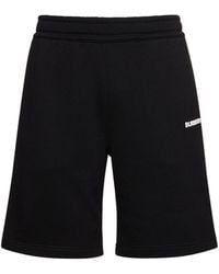 Burberry - Raphael Logo Cotton Jersey Sweat Shorts - Lyst