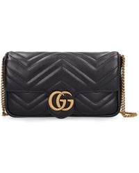 Gucci - Mini gg Marmont 2.0 Leather Shoulder Bag - Lyst