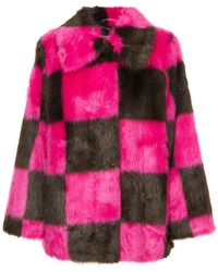 Forte Forte Weste aus Faux Fur in Pink Damen Bekleidung Jacken Felljacken 