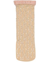 Gucci Elastische Socken Mit Gg-verzierung - Weiß