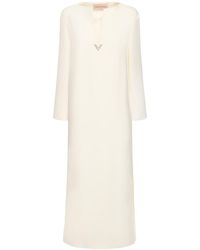 Valentino - Robe longue en soie - Lyst