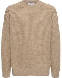 Marine Serre - Fluffy Moon Wool Knit Crewneck Sweater - Lyst
