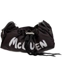 Alexander McQueen Leather Polyfaille The Bundle Tote Bag in Black 