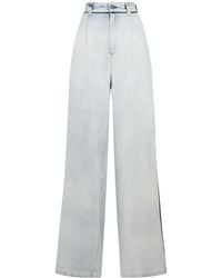 Maison Margiela - Jeans anchos de denim de algodón - Lyst